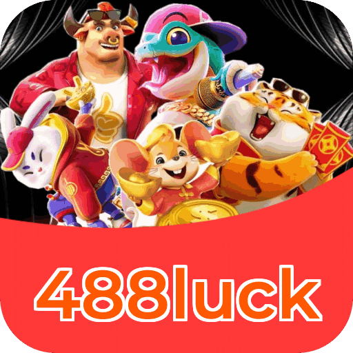 Interface do aplicativo 488luck mostrando jogos disponíveis no iOS e Android